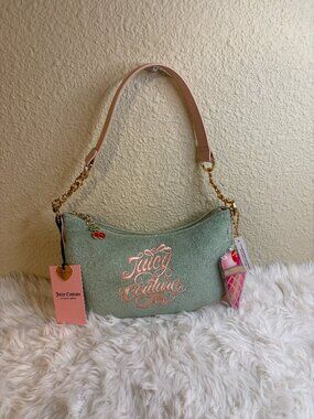 NEW RELEASE Juicy Couture Juicy Sugar Rush Terrycloth Shoulder Bag NWT